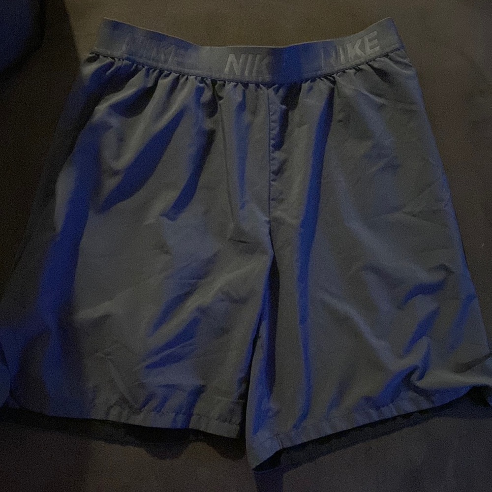 Large Grey Nike Dri-Fit Shorts